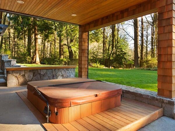 surrey decks, covered deck, patio, ground level deck, hot tub deck, composite deck, cedar deck