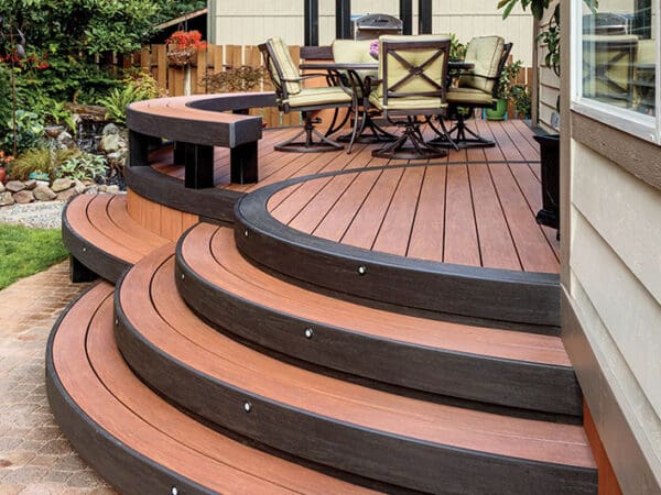 DECK installation contractor, curved composite deck