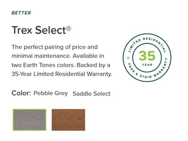 TREX SELECT DECKING BRAND